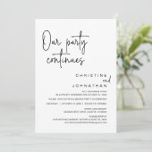 Onze partij gaat door met het weduwen van het Elop Kaart (Staand voorkant)