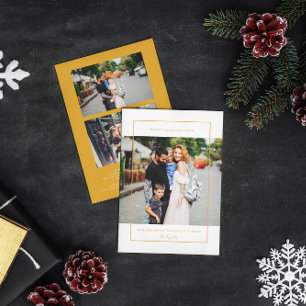 Onze perfect onvolmaakte familie 3 foto kerstkaa feestdagenkaart