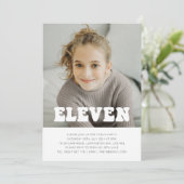 Onze - Photo Super Invitation Anniversaire (Debout devant)