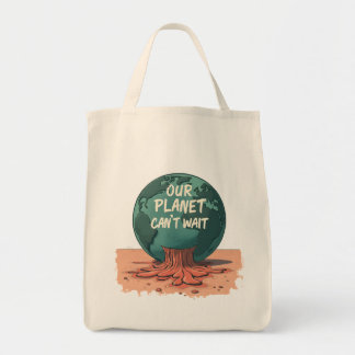 Onze planeet kan niet wachten – Klimaatactie Tote Bag