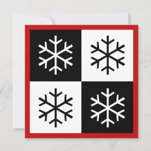 Onze Pop Art Snowflakes Feestdagenkaart