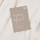 Onze reis begint hier Verlovingsfeest Uitnodigen Kaart