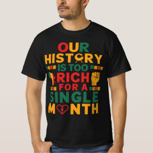 Onze rijke geschiedenis viert het Afrikaanse erfgo T-shirt