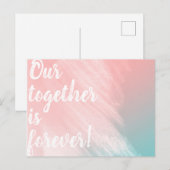 Onze samenwerking is voor altijd! briefkaart (Voorkant / Achterkant)