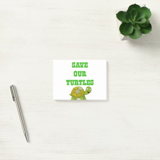 Onze schildpadden redden post-it® notes (Kantoor)