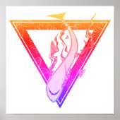 onze SOS-zomerdriehoek van haaien redden Poster (Voorkant)