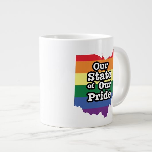 Onze staat van onze trots | Ohio Extra Grote Beker (Voorkant rechts)