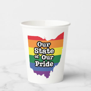 Onze staat van onze trots Ohio Papieren Bekers