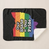 Onze staat van onze trots | Ohio Sherpa Deken (Voorkant (horizontaal))