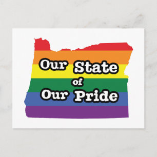 Onze staat van onze trots Oregon Briefkaart