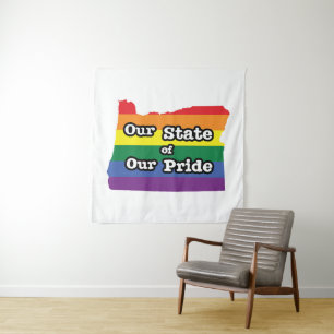 Onze staat van onze trots Oregon Wandkleed