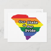 Onze staat van onze trots | South Carolina Briefkaart (Voorkant / Achterkant)