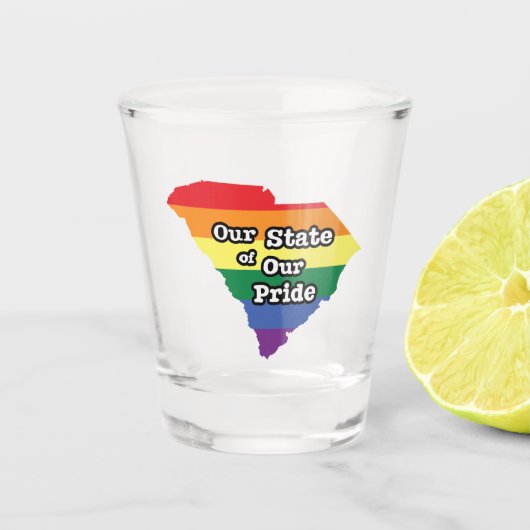 Onze staat van onze trots | South Carolina Shot Glas (Voorkant)