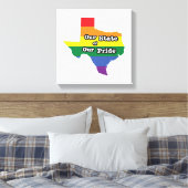 Onze staat van onze trots | Texas Canvas Afdruk (Insitu (Slaapkamer))