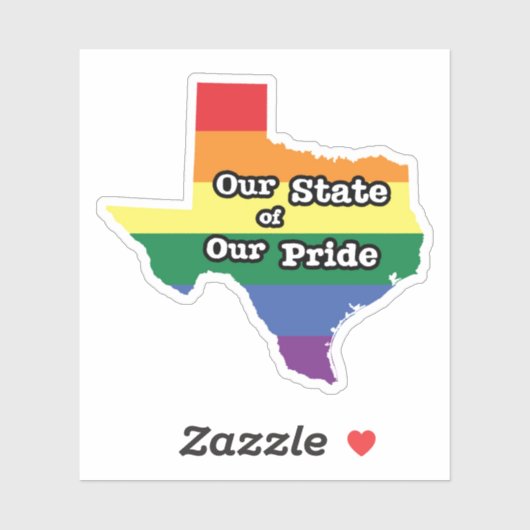 Onze staat van onze trots | Texas Sticker (Vel)