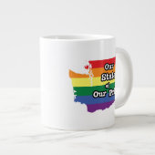 Onze staat van onze trots | Washington Extra Grote Beker (Voorkant rechts)