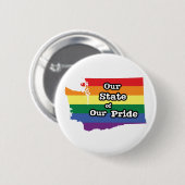 Onze staat van onze trots | Washington Ronde Button 5,7 Cm (Voorkant /achterkant)