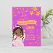 Onze Star Birthday Invitation Kaart (Staand voorkant)