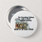Onze stichtende vaders tegen tirannie ronde button 7,6 cm (Voorkant /achterkant)