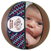 Onze superster rood, wit en blauw basketbal (Verticaal)