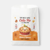 Onze Sweet Little Cutie Pie Herfst Baby shower Bedankzakje (Voorkant)