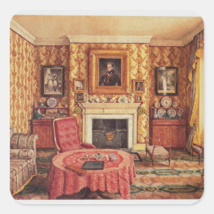 Onze tekende kamer in York Vierkante Sticker