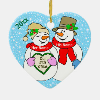 Onze #th Kerstmis Keramisch Ornament