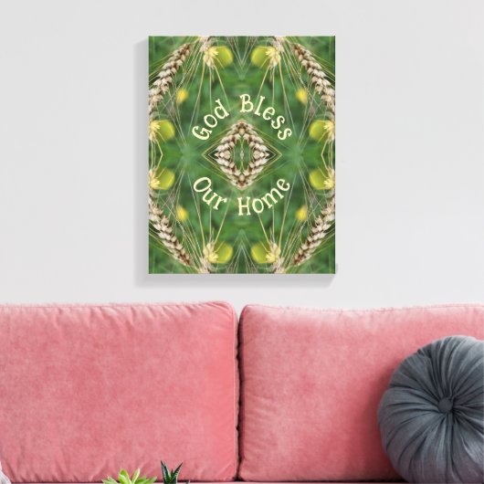 Onze thuis gedroogd zwaard Abstract Canvas Afdruk (Insitu (Woonkamer))