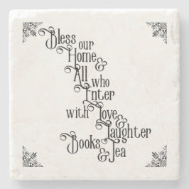 Onze thuisbasis stenen onderzetter