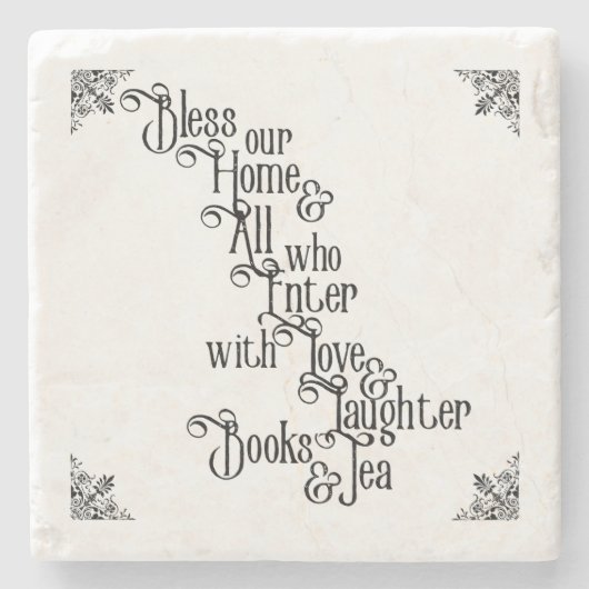 Onze thuisbasis stenen onderzetter (Voorkant)