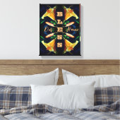 Onze thuisLily Flower Abstract Canvas Afdruk (Insitu (Slaapkamer))