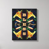 Onze thuisLily Flower Abstract Canvas Afdruk (Voorkant)