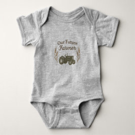 Onze toekomstige boer | Rustiek Boerderij Baby Bod Romper