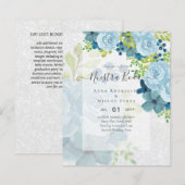 ONZE TROUW Dagelijkse Blauwe Bloemen BUDGET (Voorkant / Achterkant)