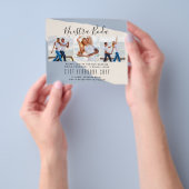 Onze Trouw Foto Collage Trouw UITNODIGING Flyer (Hand)