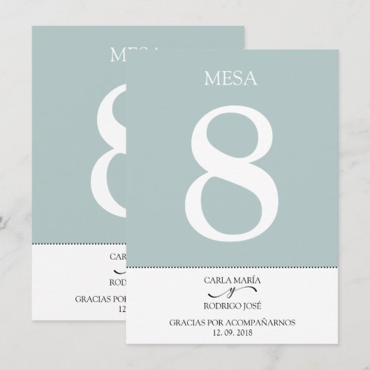 ONZE TROUWdag Bewerkbaar Nederlands Tafelnummer (Voorkant / Achterkant)