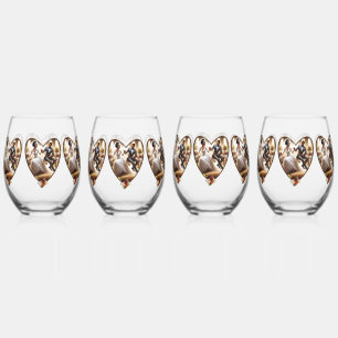 Onze Trouwdag Bliss Elegant Wijnglas Zonder Voet