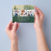 Onze Trouwdag Foto Collage Trouw UITNODIGING Flyer (Hand)