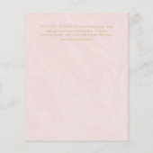 Onze Trouwdag Gouden Lijst Spaans Huwelijks UITNOD (Achterkant)