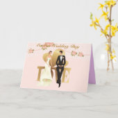 Onze trouwdag kaart (Gele Bloem)