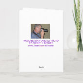 ONZE TROUWDAG KAART (Achterkant)