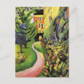 Onze tuin Bloemen Bedden August Macke Briefkaart (Voorkant)
