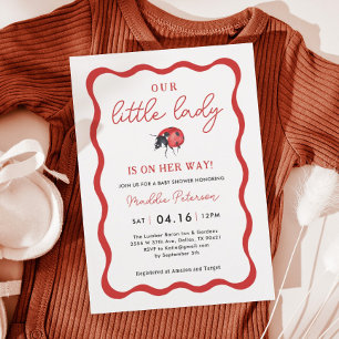 Onze uitnodiging tot het Baby shower van Little La