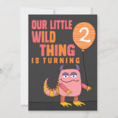 Onze uitnodiging van de dag van de kleine wilde Di (Achterkant)