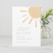 Onze uitnodiging voor de 'Little Sunshine Birthday (Staand voorkant)