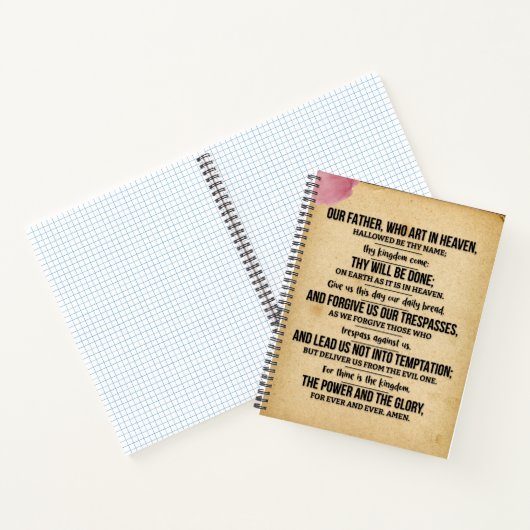 Onze Vader 8,5 x 8,5 notitieboek (Binnen)