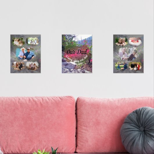 Onze Vader Familie Collage Yelapa Trail 821 Muurkunst Sets (Woonkamer)