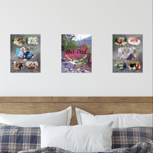 Onze Vader Familie Collage Yelapa Trail 821 Muurkunst Sets (Slaapkamer)