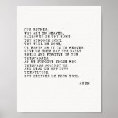 Onze vader, het Poster van de Lord's Prayer (Voorkant)