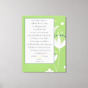 Onze vader in de hemel, 11 x 14 inch, gevlekt doek canvas afdruk